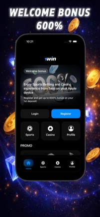 Promotional App Store image 1 of 4 for 1win: Sports Betting & Casino, supplied by the developer