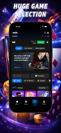 Promotional App Store image 3 of 4 for 1win: Sports Betting & Casino, supplied by the developer