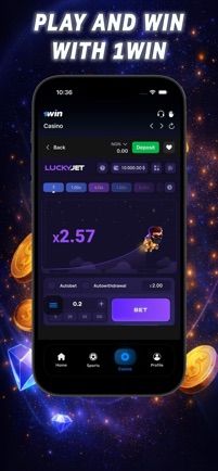 Promotional App Store image 4 of 4 for 1win: Sports Betting & Casino, supplied by the developer
