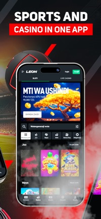 Promotional App Store image 3 of 6 for LEONBET, supplied by the developer