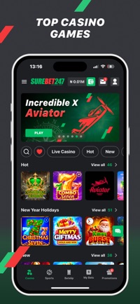 Promotional App Store image 1 of 6 for Surebet247, supplied by the developer