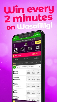 Promotional App Store image 1 of 3 for Wasafibet, supplied by the developer
